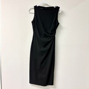 Diab'Less Sleeveless Shirred Side Formal Sheath Midi Dress Black Women's 1 / S